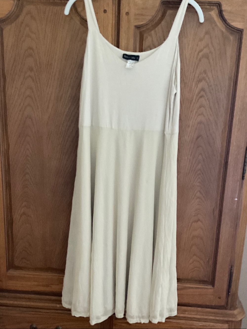 Soft Cream A-Line Maxi Skirt by Forever 21